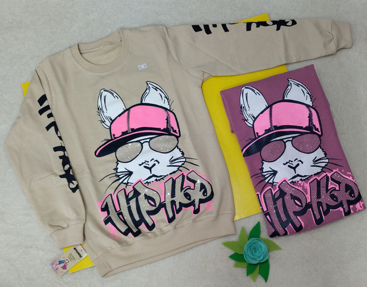 بلوز پاییزه دخترانه رنگ کرم