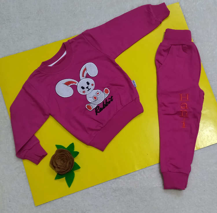بلوز شلوار دخترانه طرح خرگوش دورس