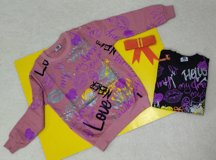 بلوز دخترانه آستین دار نخپنبه دورس