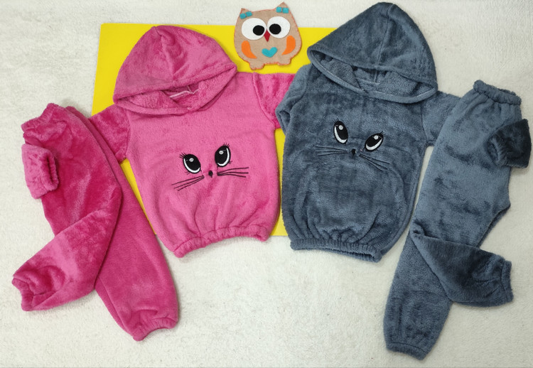 هودی شلوار دخترانه گرم دورو پولیشی