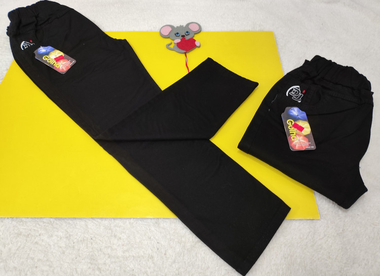 خرید شلوار کتان اسپورت کمرکش مشکی