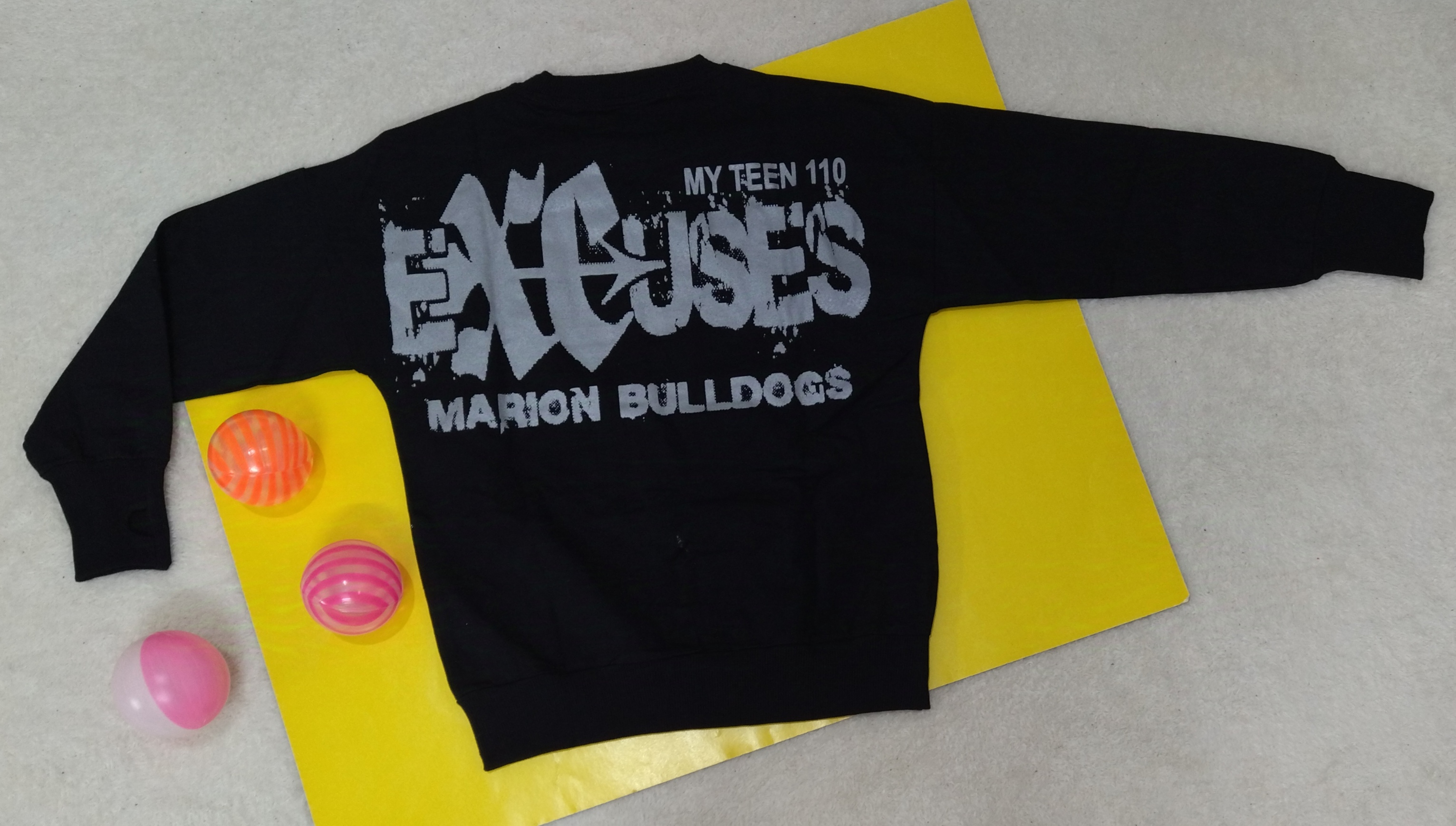 خرید بلوز پسرانه آستین بلند فینگردار رنگ مشکی دورس