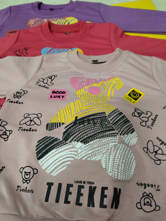 خرید بلوز دخترانه طرح دار فینگردار پاییزه