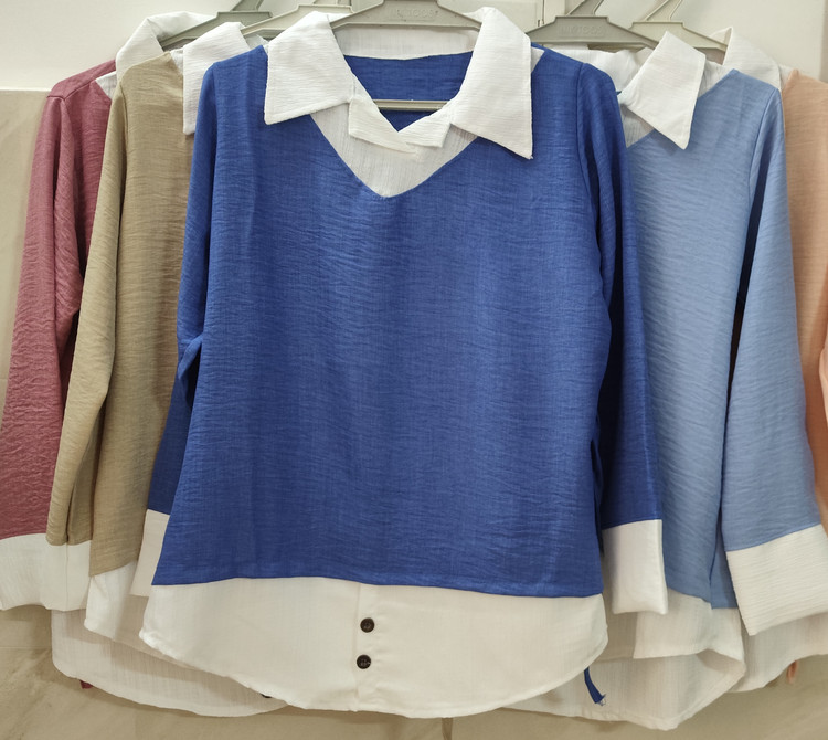 تونیک دخترانه دوتکه تابستانه فری سایز ابروبادی