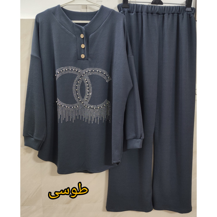 تونیک شلوار زنانه فری سایز قواره دار بزرگ