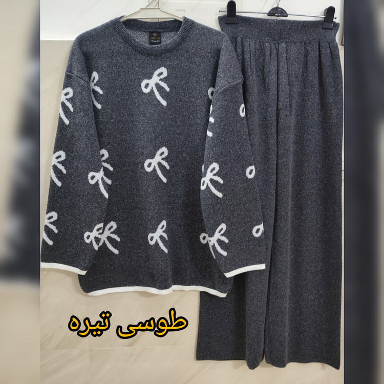 خرید ست بلوز شلوار بافت طرح دار زنانه پاییزه و زمستانه