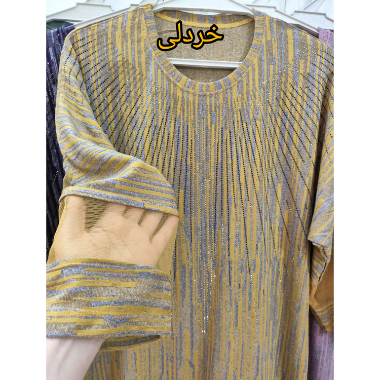 بلوز زنانه آستین سه ربع