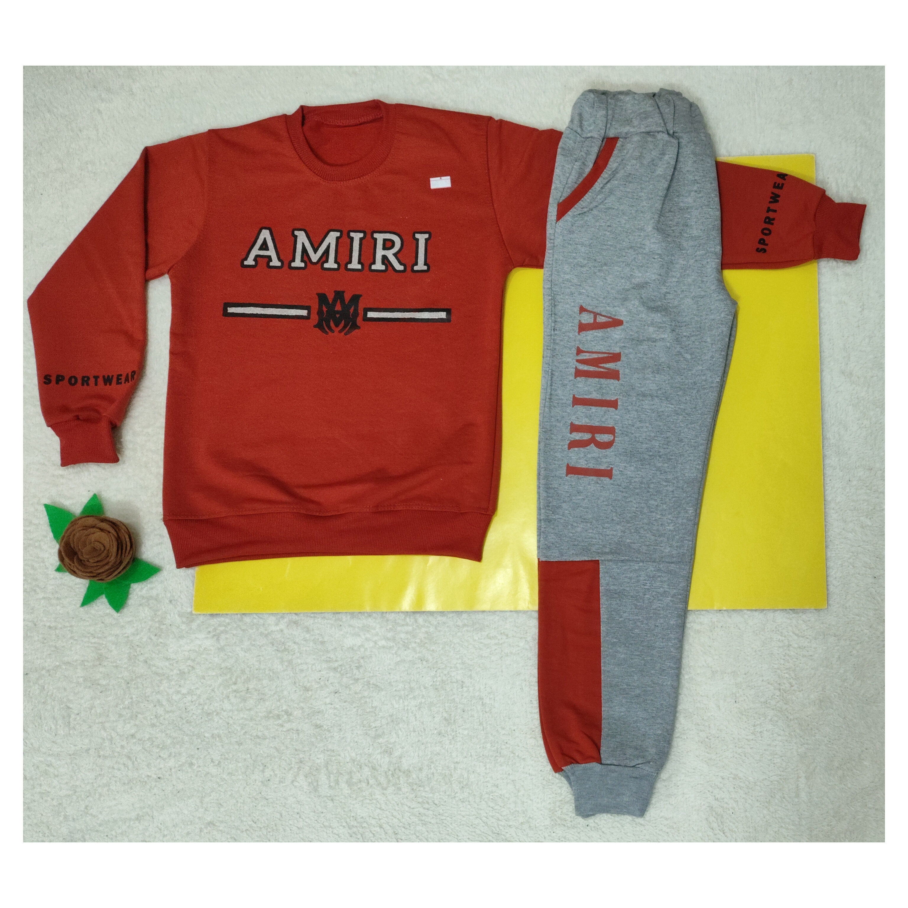 بلوز شلوار پسرانه رنگ عنابی