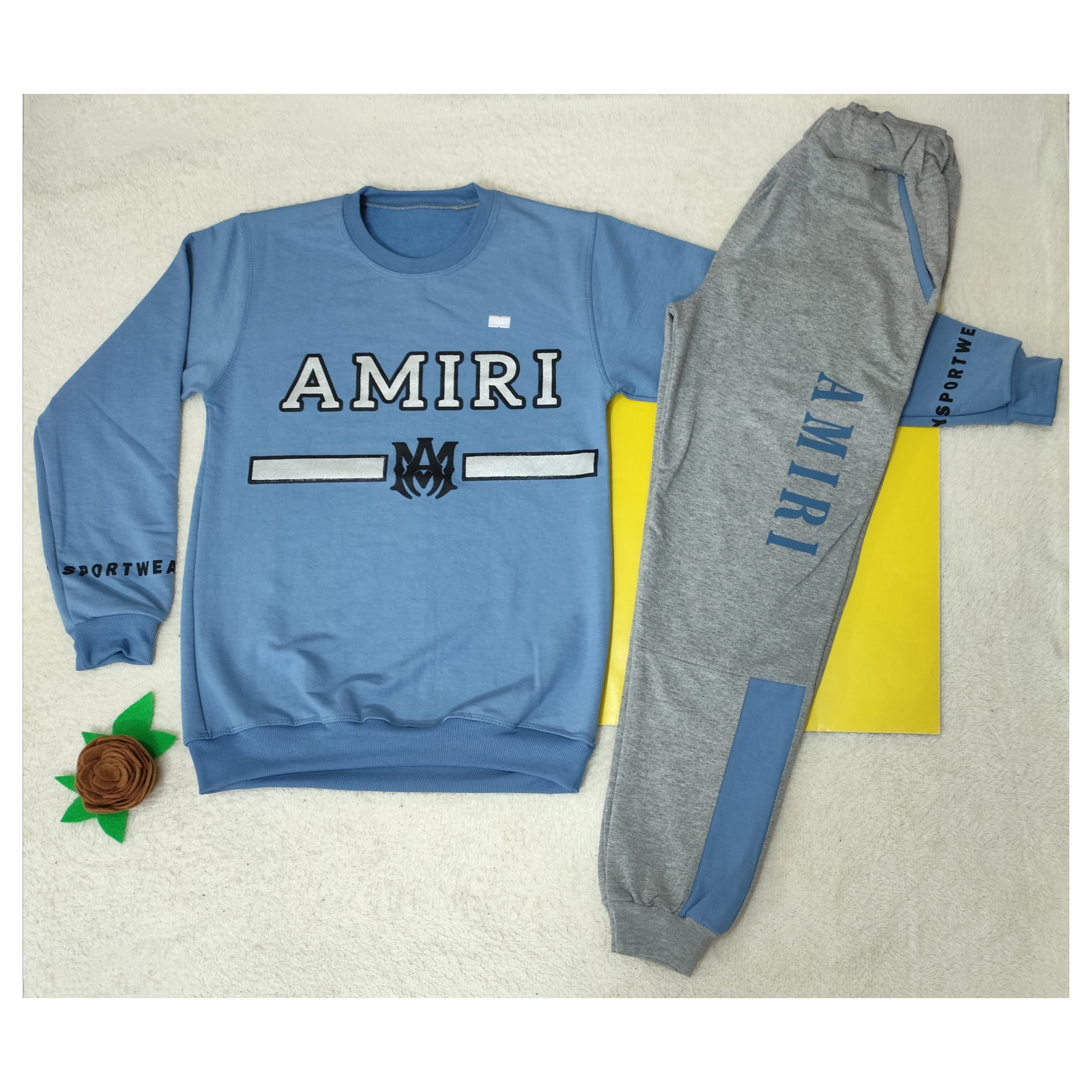 بلوز شلوار پسرانه پاییزه رنگ آبی