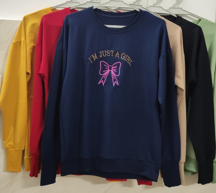 بلوز زنانه آستین بلند سورمه ای