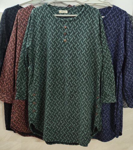 تونیک زنانه گرم آستین بلند سایز بزرگ جنس آنغوره