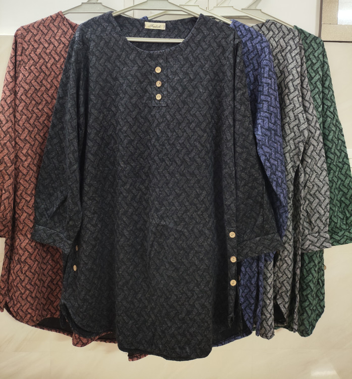 تونیک زنانه گرم آستین بلند رنگ مشکی