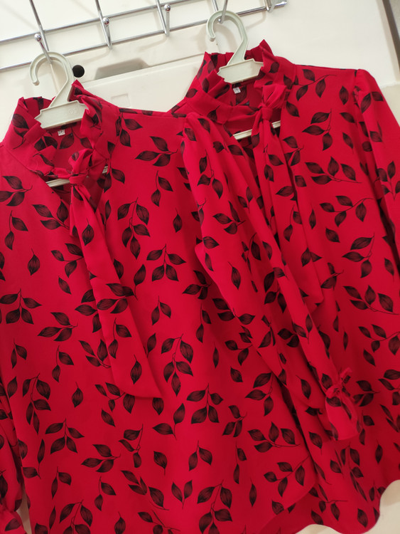 شومیز مجلسی قرمز دخترانه