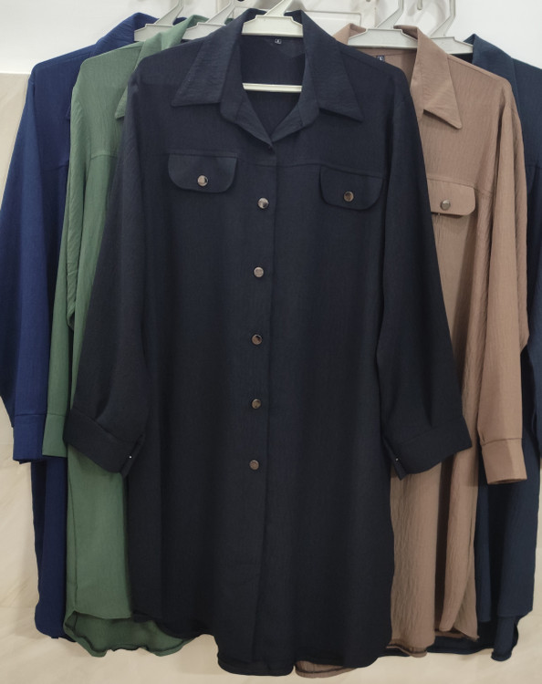 مانتو زنانه ابروبادی رنگ مشکی