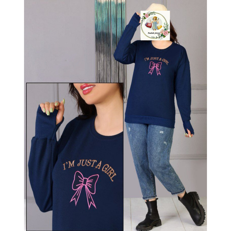 بلوز زنانه آستین بلند فینگردار فری سایز پاییزه