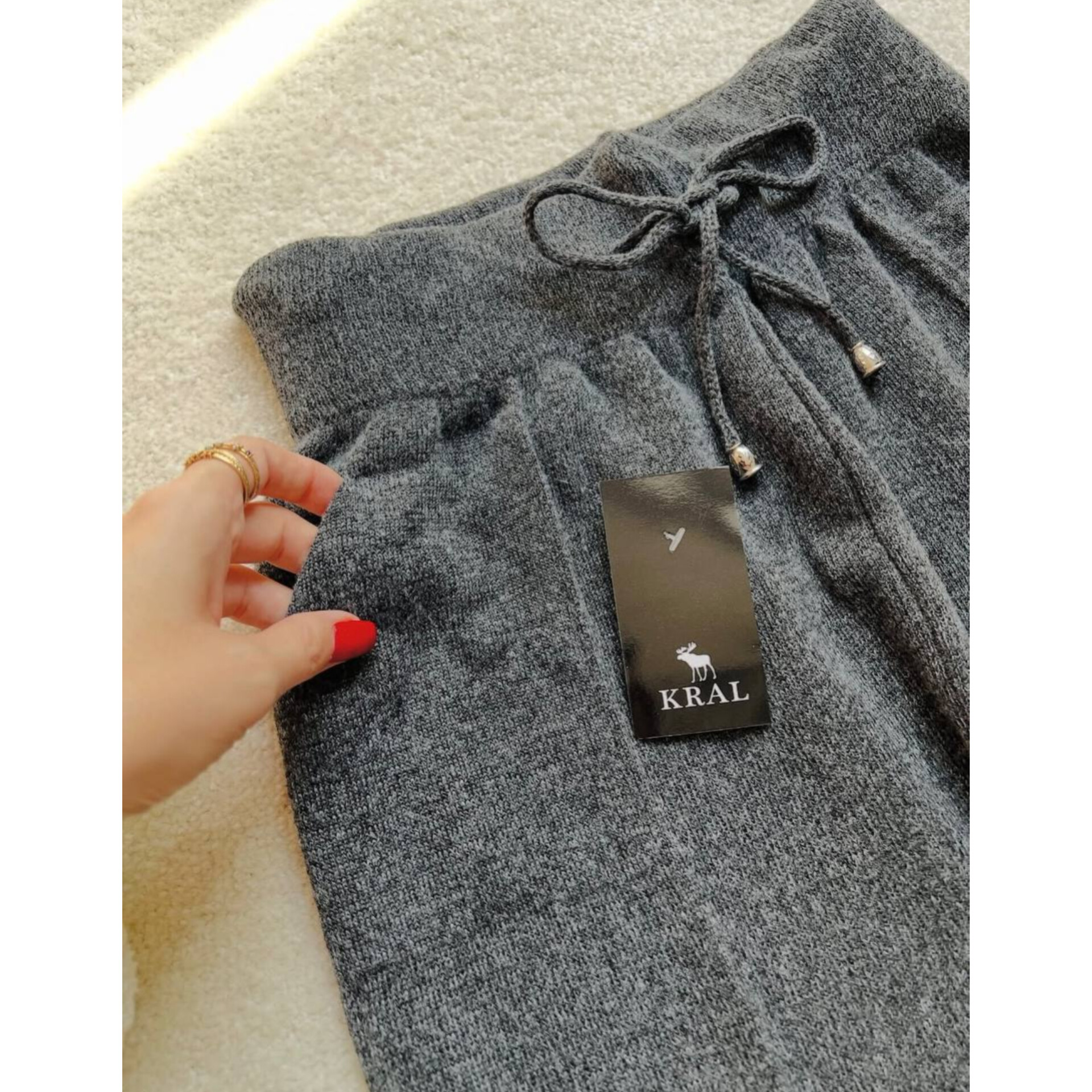 خرید شلوار بافت زنانه جیب دار