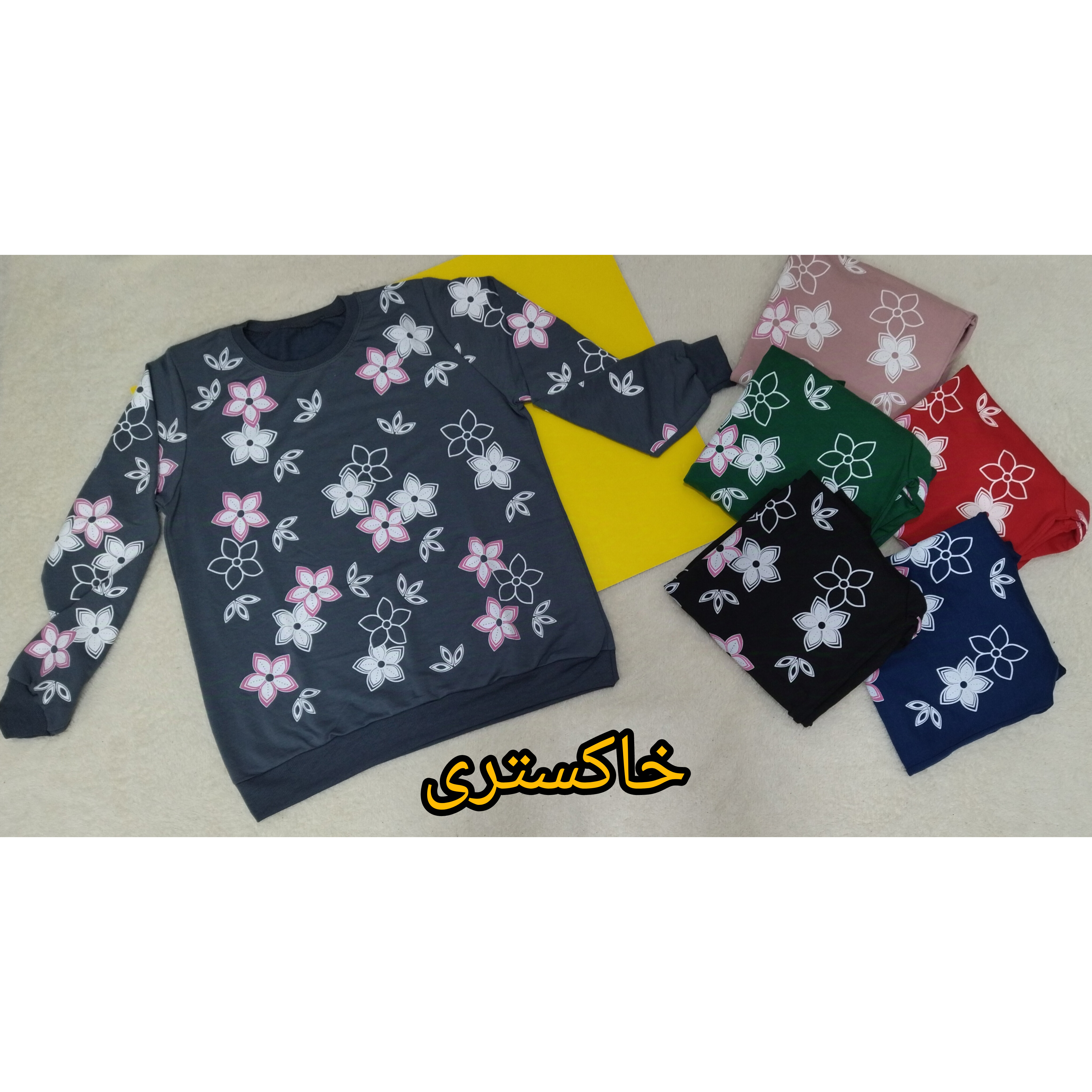 بلوز زنانه خاکستری آستین بلند