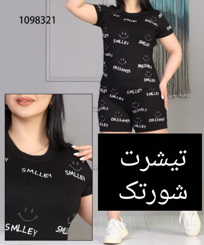 تیشرت شورتک زنانه جنس نخپنبه دورس