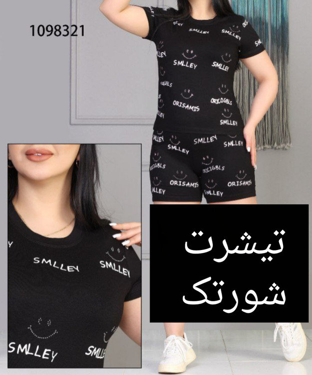 تیشرت شورتک زنانه جنس نخپنبه دورس