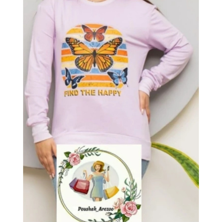 بلوز زنانه آستین بلند نخ پنبه