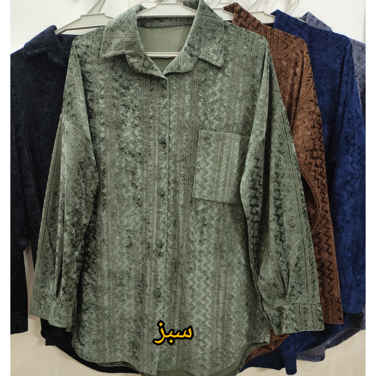 مانتو زنانه پاییزه جنس مخمل برجسته