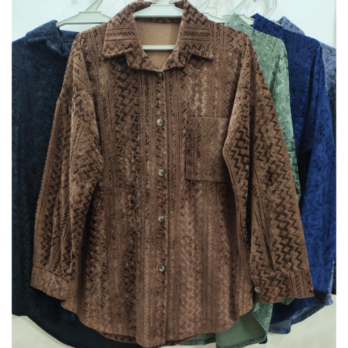 مانتو زنانه پاییزه فری سایز جنس مخمل برجسته