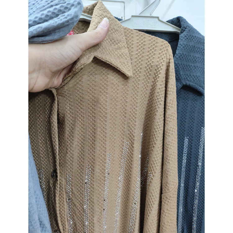 خرید مانتو آستین بلند و پاکتی زنانه قواره بزرگ