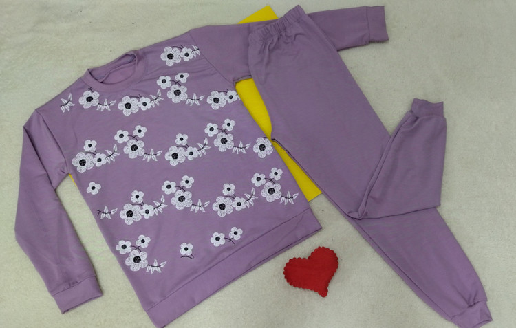 خرید بلوز شلوار اسپرت طرحدار دورس زنانه و دخترانه