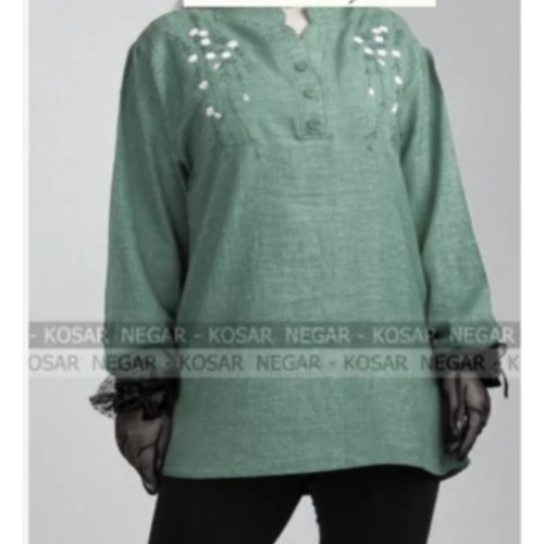 تونیک آستیندار کریشه نخ زنانه مدل شکوفه سایز 2 اایکس لارج