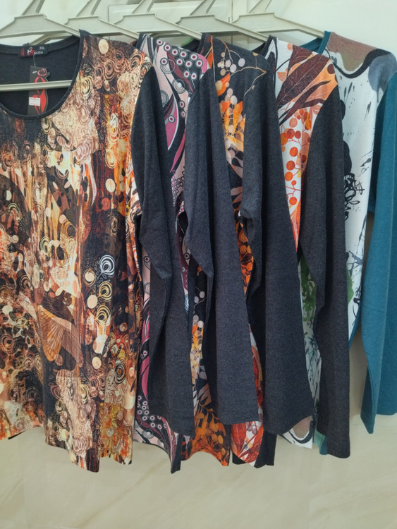 بلوز موهر پاییزه زنانه طرحدار سایز بندی