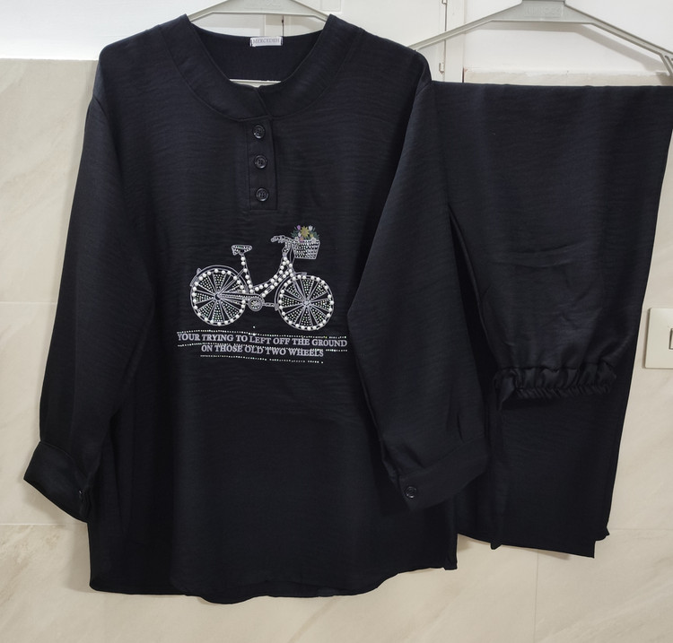 تونیک شلوار ست زنانه رنگ مشکی