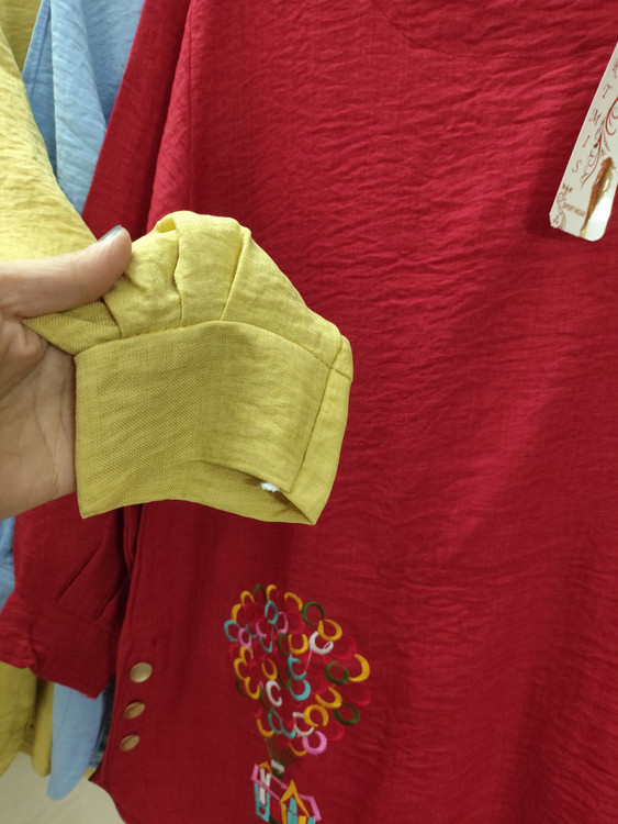 تونیک زنانه سایز بزرگ جنس صوفیا آستین مچ