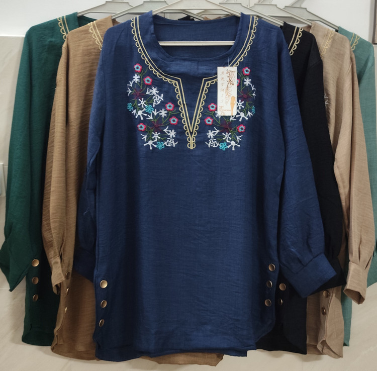 تونیک زنانه آستین بلند فری سایز قواره دار جنس صوفیا