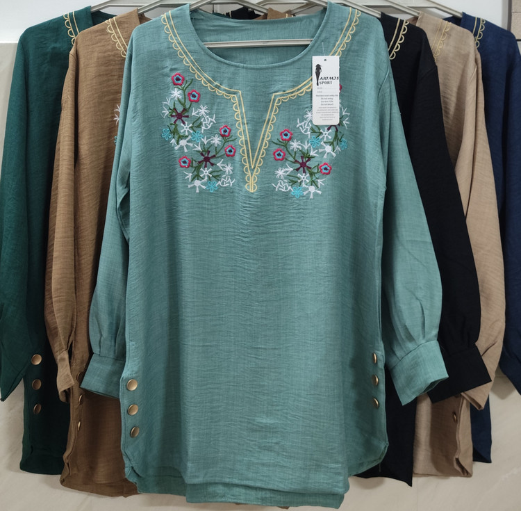 تونیک زنانه تابستانه فری سایز قواره دار جنس صوفیا