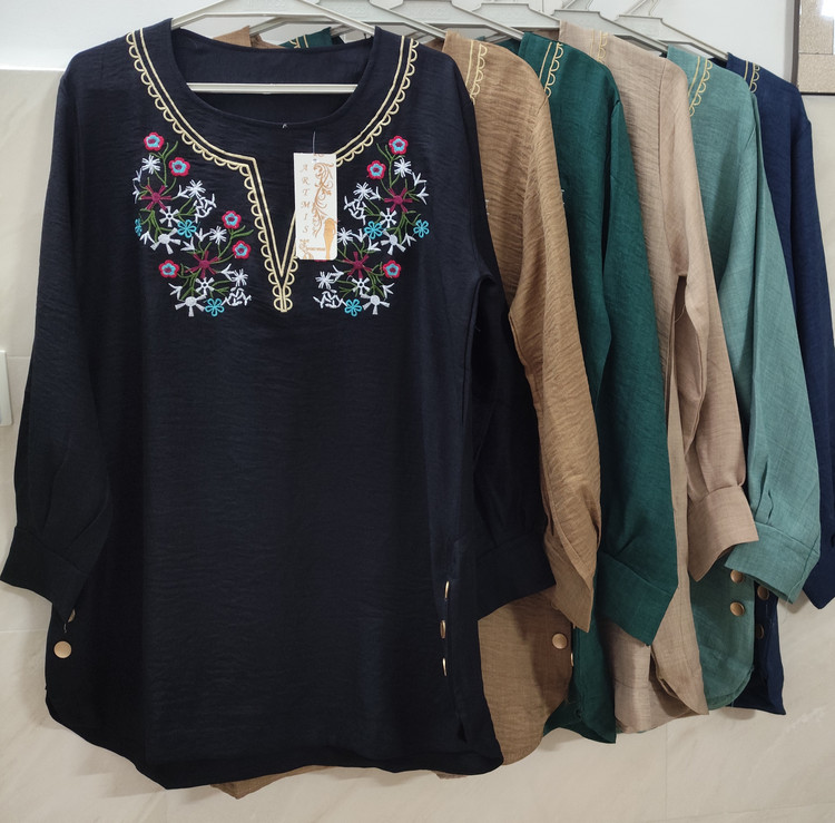 خرید تونیک زنانه فری سایز قواره دار جنس صوفیا