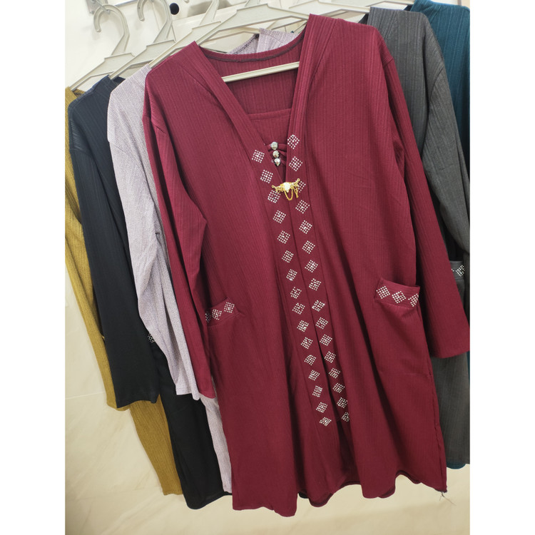 خرید تونیک زنانه جیب دار سایز بزرگ