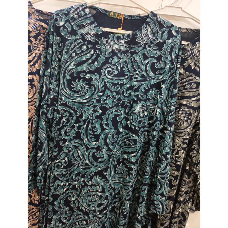 تونیک زنانه قواره دار سایز خیلی خیلی بزرگ یقه گرد