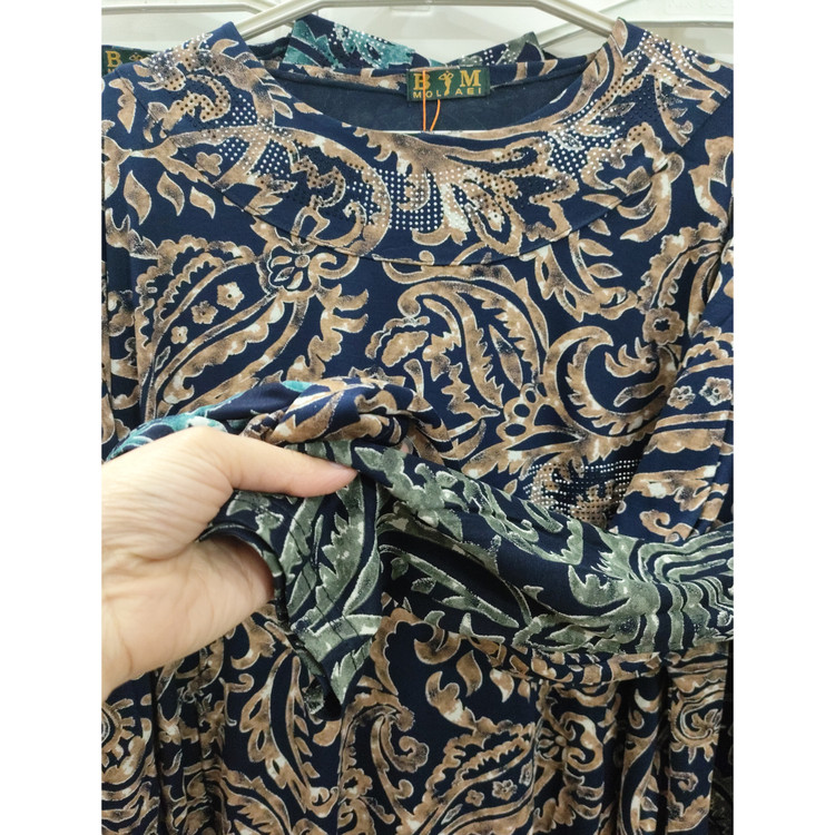 خرید تونیک زنانه قواره دار سایز خیلی خیلی بزرگ جنس نخ پنبه