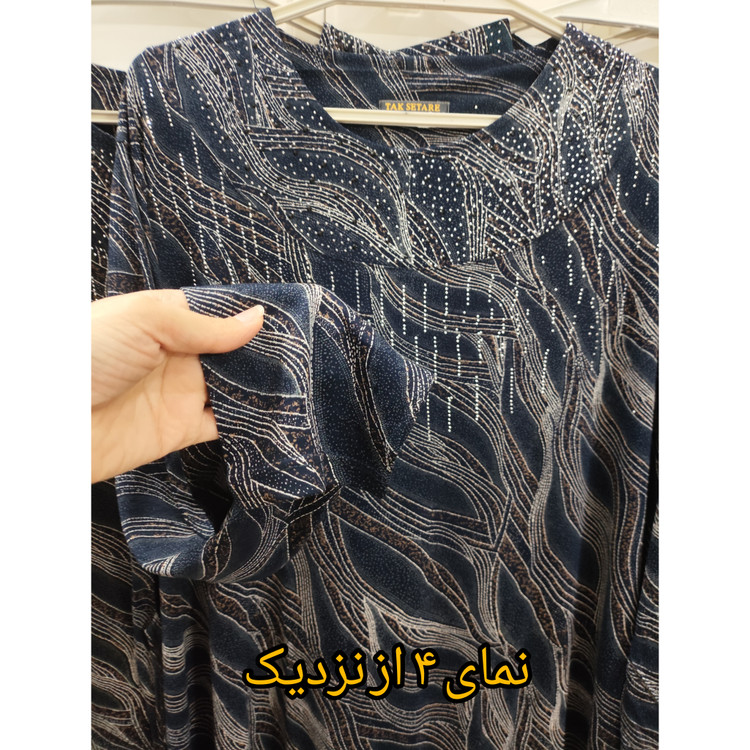 تونیک زنانه یقه گرد قواره رستمی سایز خیلی خیلی بزرگ