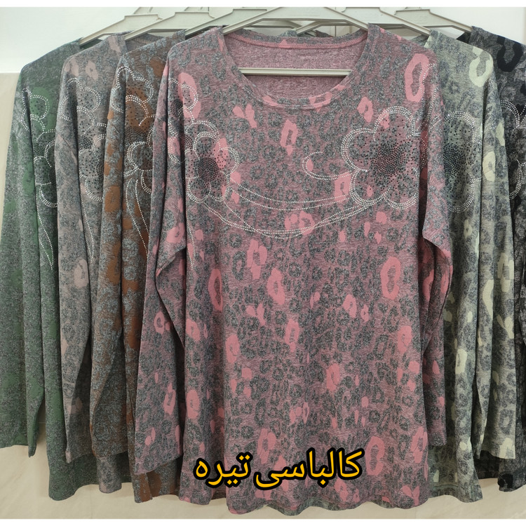 خرید بلوز زنانه مجلسی فری سایز قواره بزرگ جنس ژاکارد