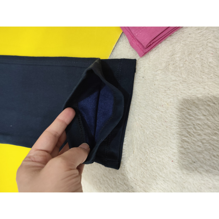 شلوار راحتی دخترانه کمرکش رنگ سورمه ای