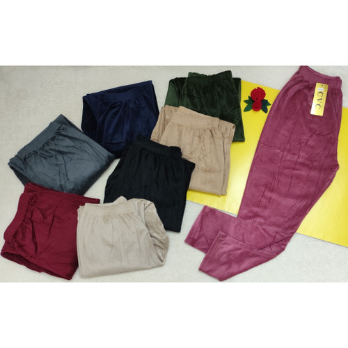 شلوار مخمل زنانه داخل کرک قواره دار خیلی بزرگ