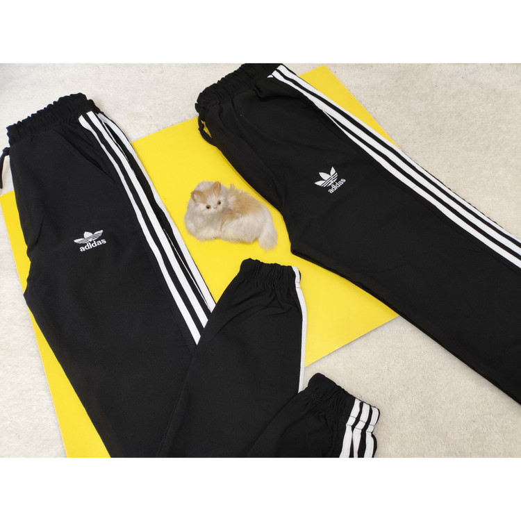 شلوار بغل نوار دمپاکش پسرانه رنگ مشکی