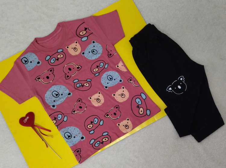 تیشرت شلوارک کالباسی و شلوارک مشکی