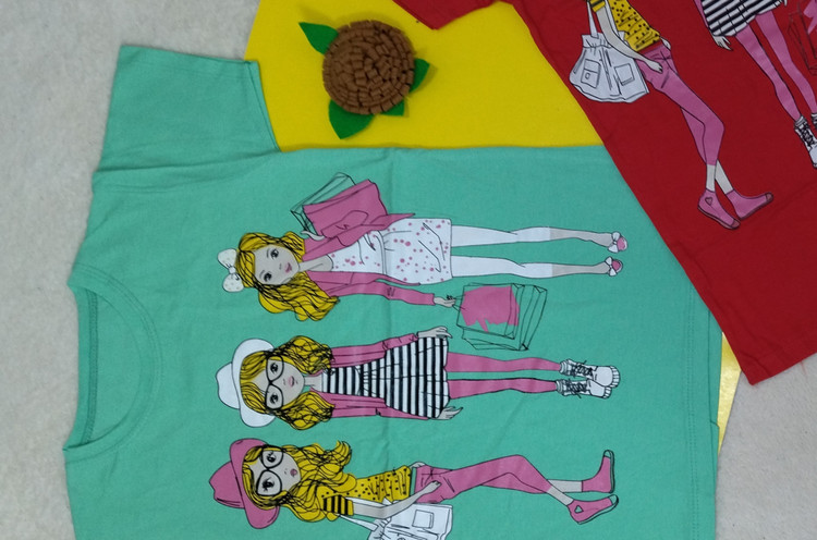 خرید تیشرت دخترانه نخپنبه