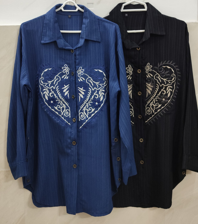 مانتو زنانه رنگ سورمه ای