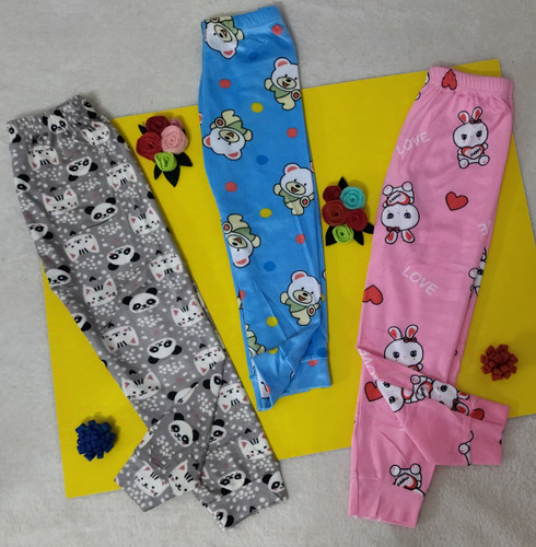 شلوار مخمل دخترانه طرح دار