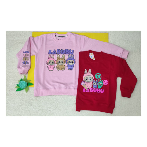 بلوز دخترانه آستین بلند طرح لبوبو