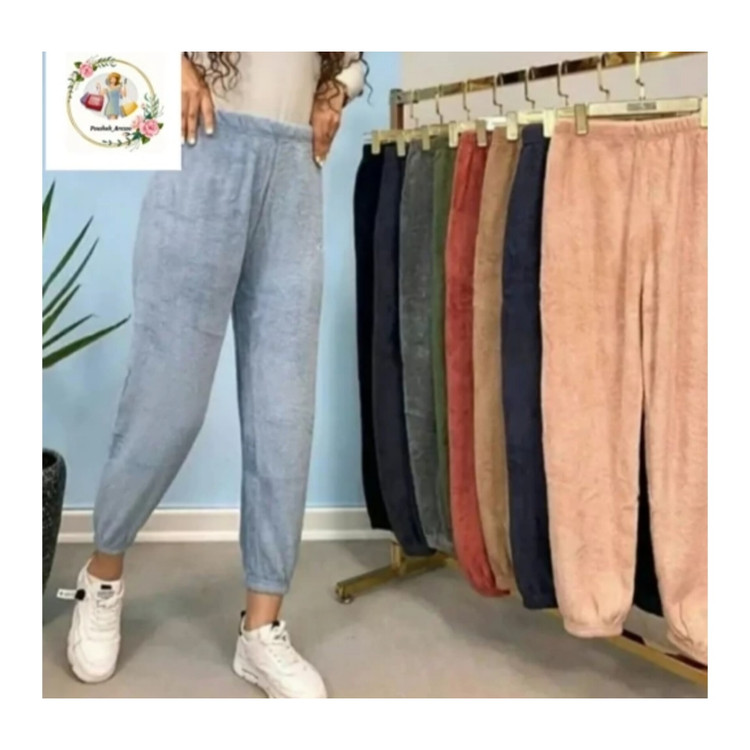 شلوار مخمل تدی زنانه