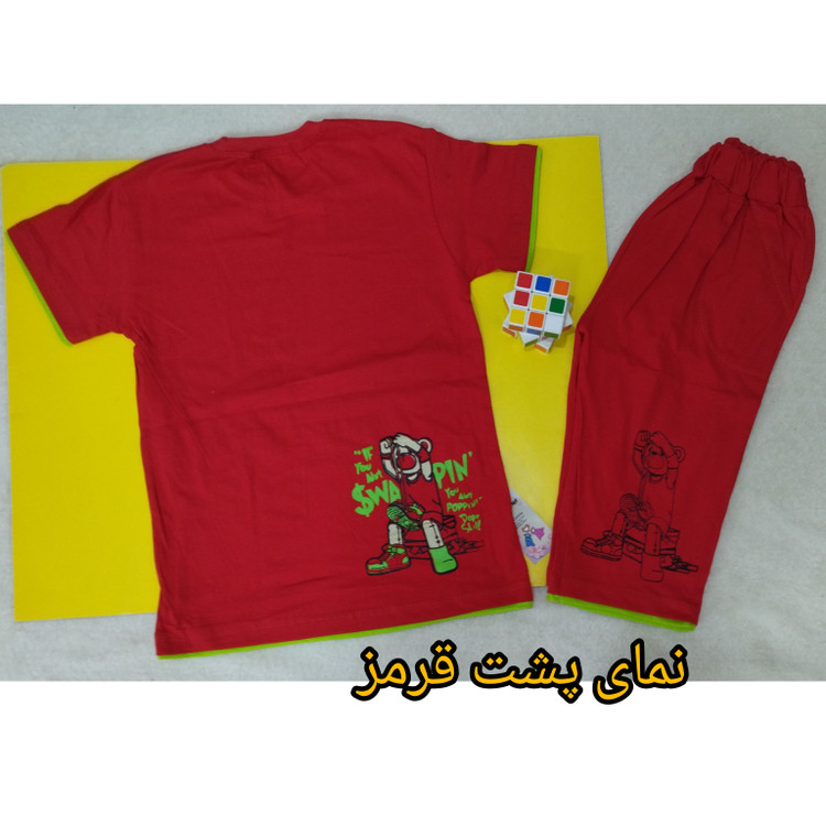 تیشرت شلوارک پسرانه سایز 55